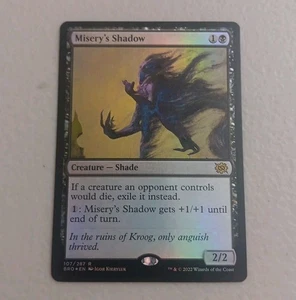 Misery's Shadow - Brothers War Foil Magic The Gathering casi nuevo  - Imagen 1 de 3
