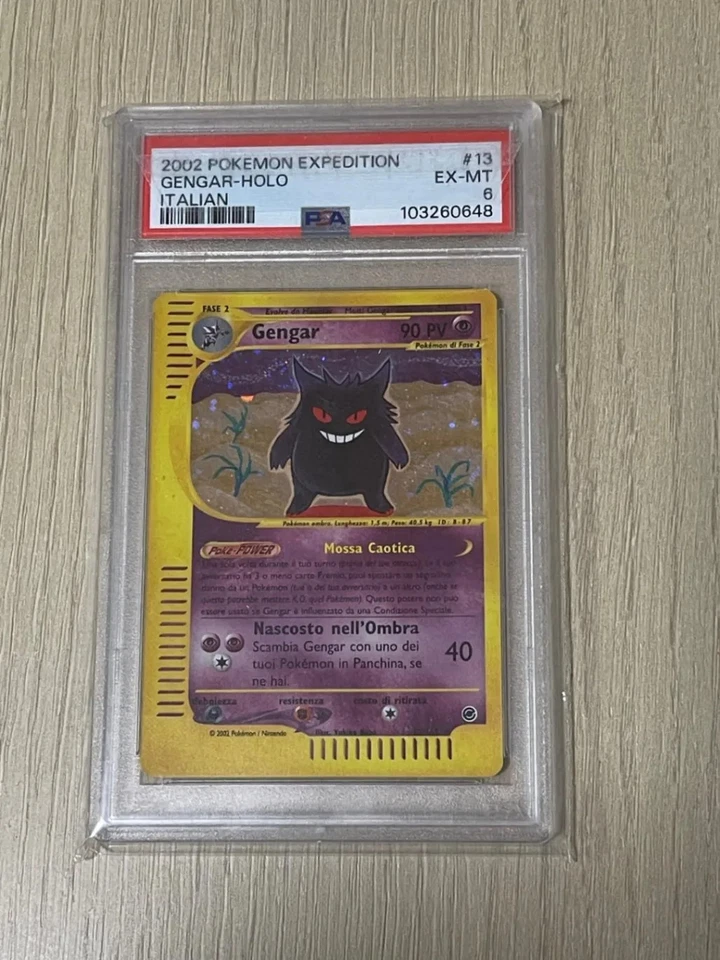 Pokemon Gengar 2002 Expedition Holo Italian PSA 6 EX-MT #13 Trading Card Game - Bild 1 von 1