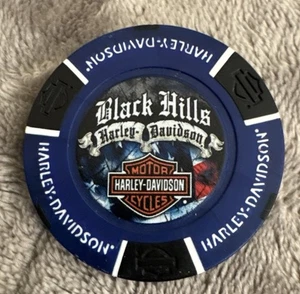 BLACK HILLS HARLEY DAVIDSON RAPID CITY, SD MT RUSHMORE CONCESIONARIO PÓKER CHIP - Imagen 1 de 6