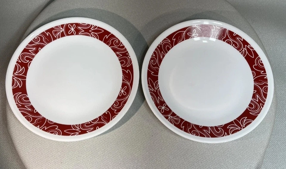 Corelle Bandhani Set Of 2  Bread Dessert  Plates 6 3/4" UNUSED - Image 1 of 1