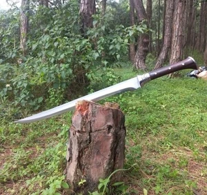 Custom Handmade Carbon Steel Blade Gurkha Working Sword | Hunting | 30 inches - Picture 1 of 6