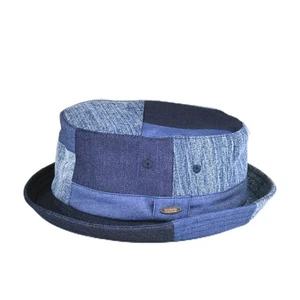 Ruben Denim Pork Pie Hut Marine Unisex Verstellbare Größe Neu Japan - Bild 1 von 9