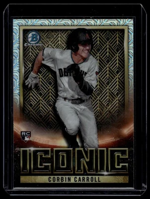 2023 Bowman Chrome #BI-18 Corbin Carroll Bowman Iconic Mojo Refractor - Image 1 of 2