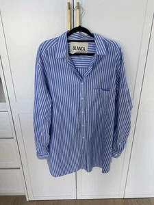 Blanca Blue And White Stripe Shirt OS - Picture 1 of 7