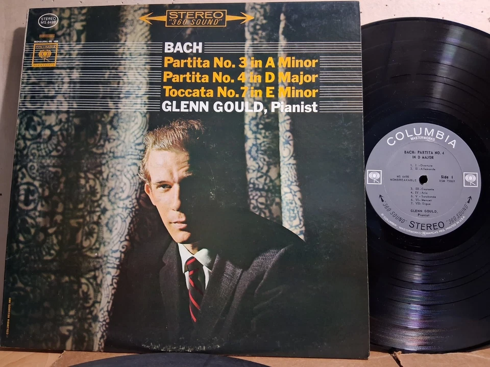 COLUMBIA MS 6498 GLENN GOULD JS Bach Partita #3,4,7 2 EYE VG++ TO NM - Image 1 of 2