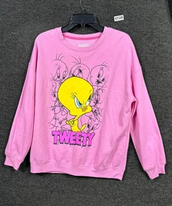 Looney Tunes Tweety Top Damen Größe M Rosa Langarm Pullover Hybrid Bekleidung - Bild 1 von 5