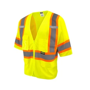 RADWEAR SV232-3 Class 3 Two-Toned Reflective Mesh Surveyor Large, Green - Picture 1 of 1