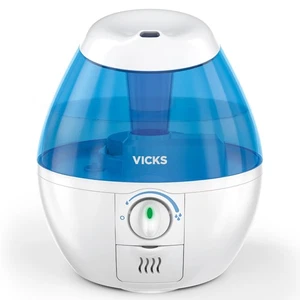 Vicks Mini Filter-Free Cool Mist Humidifier, 250 sq ft, White, VUL520W - Picture 1 of 12