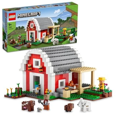 LEGO Minecraft Red Stable 21187 Toy Block Present Video Game House Home - Image 1 of 4