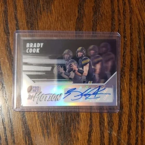 23/25 2025 Pro Set In Motion Silver Refractor Brady Cook RC Auto MISSOURI JETS - Picture 1 of 2