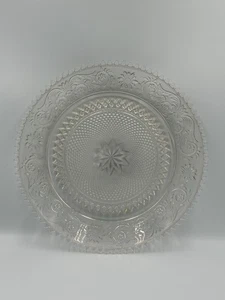 Vintage Indiana Sandwich Glas Diadem Exklusiv Chantilly Klar Kuchen 12" Platte - Bild 1 von 6