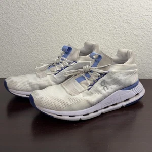 On Cloudnova Shoes Womens Size 9.5 White Blue CloudTec Running Sneakers 26.98224 - Picture 1 of 20