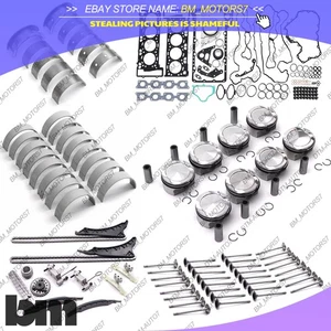 Engine Pistons Gaskets Overhaul Kit For BMW 750i X5 X6 650i F12 N63 F06 4.0L 4.4 - Picture 1 of 8
