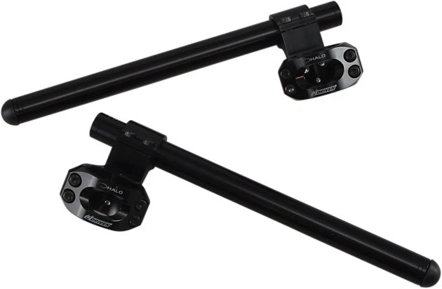 Driven Halo Clip-Ons 41mm Black #DHCLOR41BK for Honda/Suzuki/Kawasaki — 第 1/1 张图片