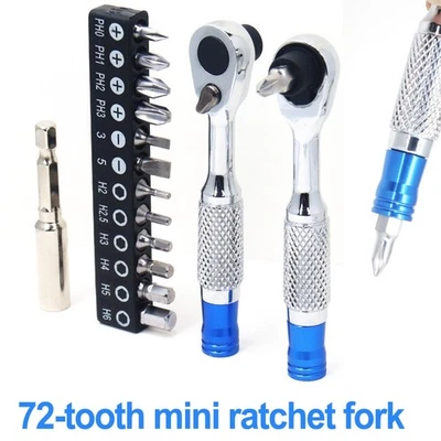 Fast Changing Bits 72 Teeth Ratchet Effective Torque Non-slide Ratchet - Image 1 of 4