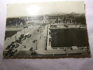 Vintage 60er Jahre Paris de la Concorde POSTKARTE seltene BRIEFMARKEN - Bild 1 von 4