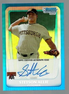 2011 Bowman Chrome Prospect Autographs Blue Refractors #BCP86 Stetson Allie /150 - Picture 1 of 1