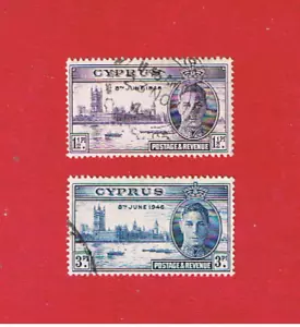 Cyprus 3156-157 VF used Peace Issue Free S/H - Picture 1 of 1