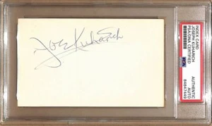 Carta indice Joe Kuharich autografata 3x5 Notre Dame PSA/DNA 179064 - Foto 1 di 2