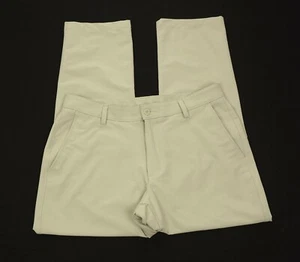 Under Armour Pants Mens 36 x 30 Khaki Beige UA Tech Golf Performance Wicking - Picture 1 of 4