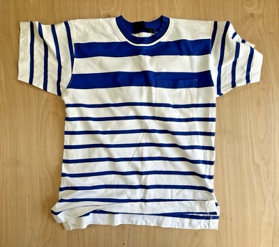 1980's liz clairborne sailor stripe tee 100% cotton preppy nautical small - Image 1 of 4