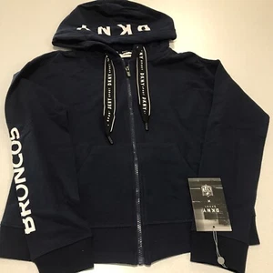 Chaqueta deportiva Zoey con cremallera completa Denver Broncos DKNY deportiva para mujer - azul marino - pequeña - Imagen 1 de 8