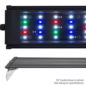 USED DA 50 FSPEC LED Aquarium Fish Light Full Spectrum 18 20" Rise Dimmer timer - Picture 1 of 2