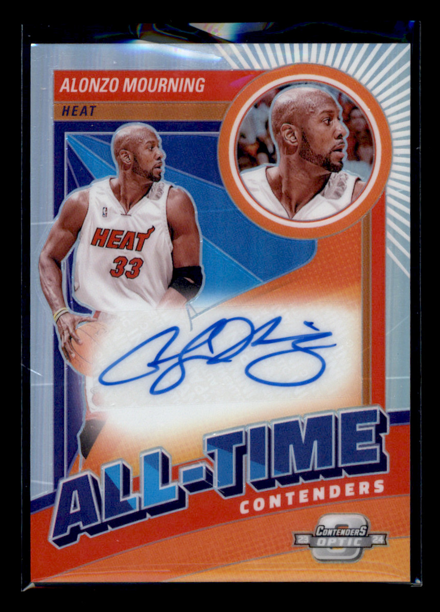 Panini Alonzo Mourning Basketball Autographed Sports Trading Panini Alonzo Mourning Basketball Autographed Sports Trading
