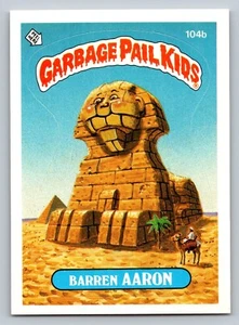 Garbage Pail Kids Barren Arron 104b Series 3 1986 - Picture 1 of 2