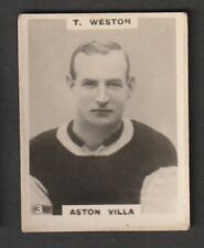 FIGURINA CARD GODFREY PHILLIPS FOOTBALLERS 1921 SOCCER ASTON VILLA WESTON