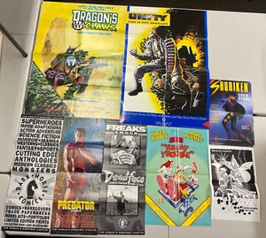Lot 8x Vintage 80er 90er Comic Store Poster Dark Horse Valiant Eternity - Bild 1 von 7