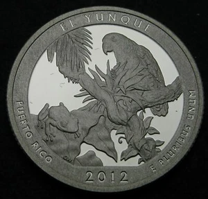 America The Beautiful 2012 S Silber El Yunque Quarter PP - 0,79 Schiff - Bild 1 von 2