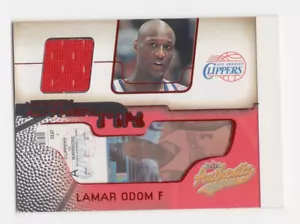2001-02 Camiseta Fleer Authenticix Baloncesto Lamar Odom Los Angeles Clippers - Imagen 1 de 2