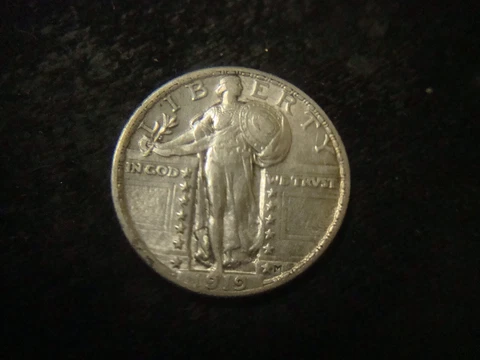 1919 AU BU Full Shield Standing Liberty Quarter RXR BSX Cover