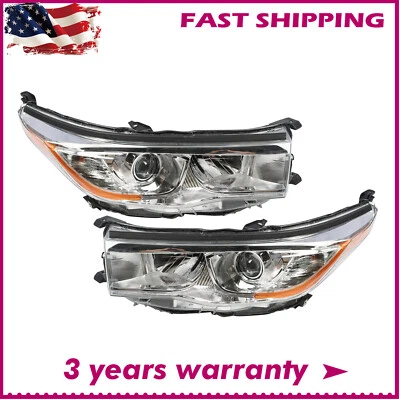 2014 年 2015 年丰田 Highlander 车头灯卤素驾驶员和乘客侧 — 第 1/4 张图片