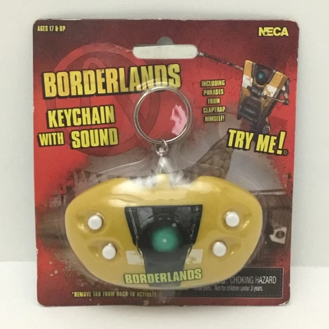 Borderlands claptrap model neca figure Keychain Video Game Sound Effect NIP OOP Cover