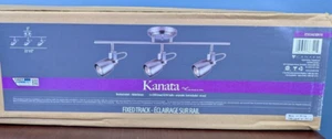 Canarm Kanata 3-Light Fixed Track Light in Brushed Nickel 22.5"W IT593A03BN10 - Picture 1 of 4