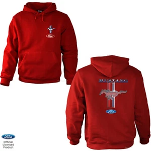 Hoodie Sweatshirt Ford Mustang Kapuze USA US-Car *0167 rot - Bild 1 von 4