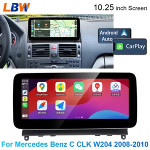 Fit For Mercedes Benz C CLK W204 2008-10 10.25'' Linux Screen Carplay Video Wifi - Picture 1 of 12