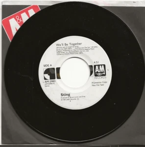 STING WE'LL BE TOGETHER RARE USA PROMO SINGLE, MINT - Picture 1 of 1