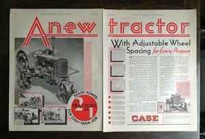 Caja de colección 1931 rueda ajustable tractor agrícola dos páginas anuncio original - Imagen 1 de 1