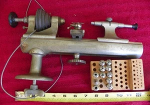 Vintage Tool Watchmaker 8mm Lathe G Boley 11 collets Germany FINE LATHE - Picture 1 of 15