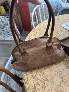 Bolso de hombro Hobo International vintage de cuero marrón - Imagen 1 de 8