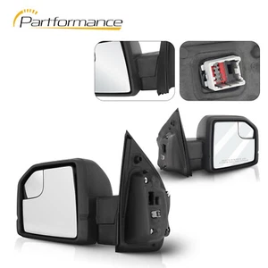 Pairs Right+Left Side Door Mirror Power Glass Manual Fold for 2015-20 Ford F-150 - Picture 1 of 15