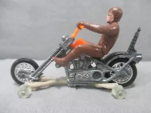 Hot Wheels Rrrumblers MEAN MACHINE w/ Track Guide & Brown Rider Vintage Mattel - Picture 1 of 6