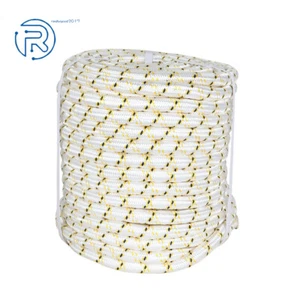 3/4 "x 150' 24 Strand Braided Rope (White, Yellow, Black) 44 KN - Picture 1 of 4