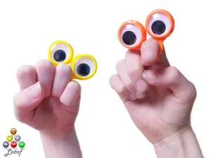 2 x Augen | Fingerring Wackelaugen Fingerpuppen | Mitgebsel Kinder Geburtstag - Bild 1 von 7