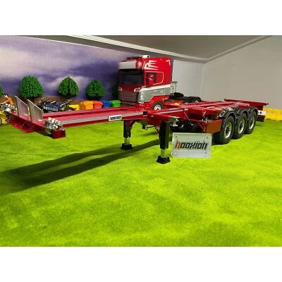 FuryBear 3 Axles Frame Trailer for Tamiya 1/14 Scale RC Tractor Truck Car Model - Image 1 of 4