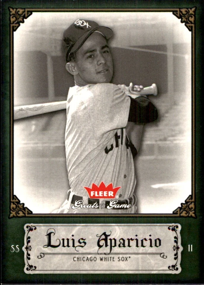 2006 Fleer Greats of the Game #61 Luis Aparicio CHICAGO WHITE SOX - Image 1 of 2