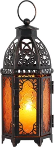 Vintage Hanging Moroccan Lantern Metal Lanterns Decorative Indoor Outdoor - Picture 1 of 11